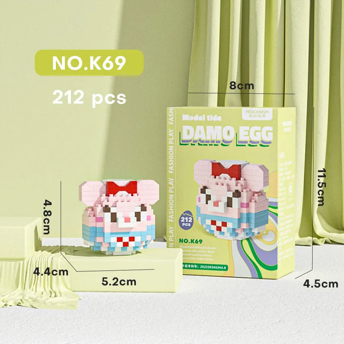 Sanrio Character Building Blocks - Whimsical Puzzle Set for Girls' Room Decor and Imaginative Play