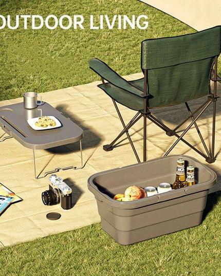Ultimate All-in-One Picnic Basket for Outdoor Adventures - Compact and Versatile Storage Solution
