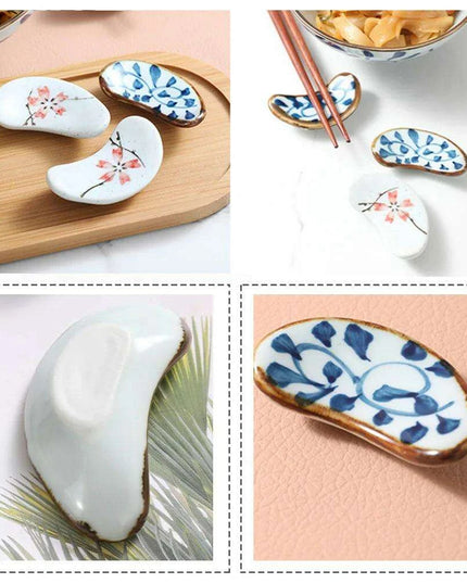 Chic Japanese Ceramic Chopstick Rest - Enhance Your Dining Experience