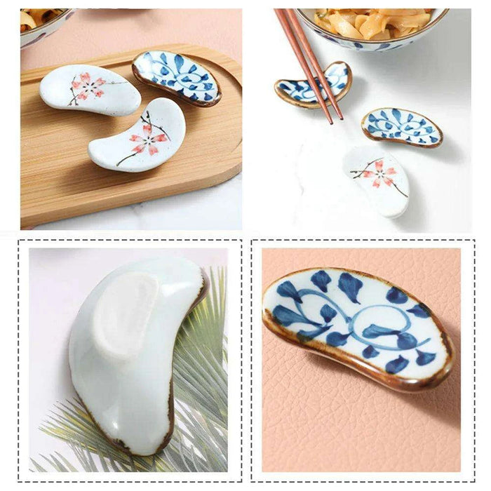Chic Japanese Ceramic Chopstick Rest - Enhance Your Dining Experience
