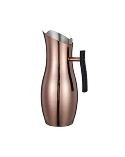Stylish Stainless Steel Beverage Pitcher with Ice Guard and Divided Wine Insert - High Quality and Fast Shipping