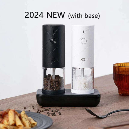 LED Electric Spice Mill Set - 6 Adjustable Grinding Modes for Seasoning Perfection