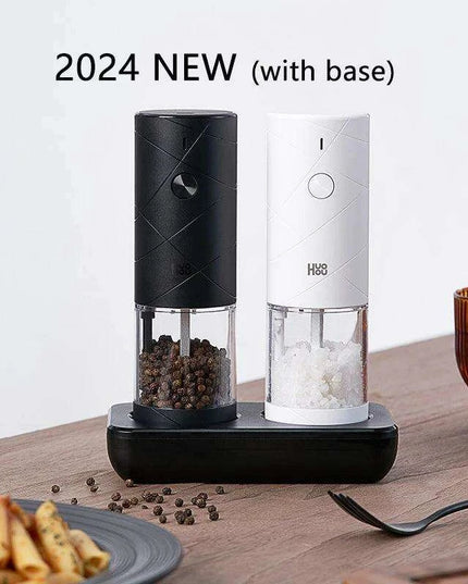 LED Electric Spice Mill Set - 6 Adjustable Grinding Modes for Seasoning Perfection