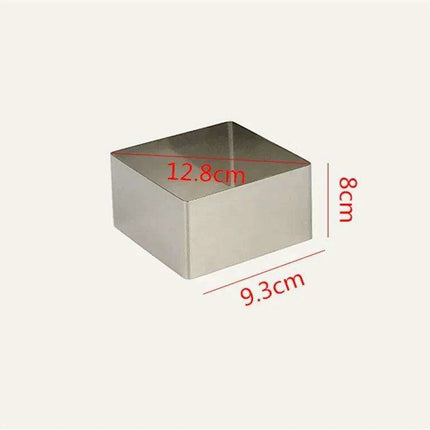 Elegant Stainless Steel Square Mold for Mousse Cakes and Special Occasions