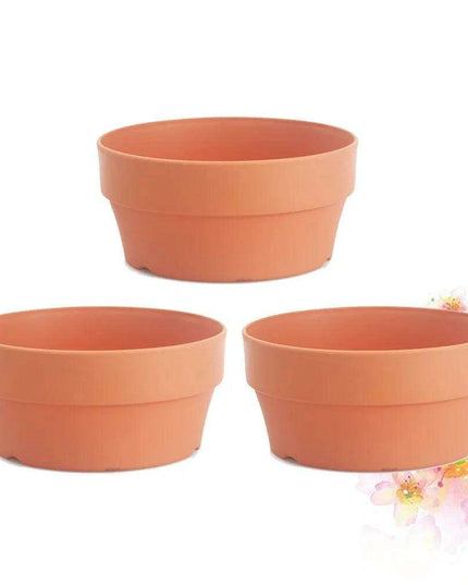 Set of 6 Chic Clay Planters - 12.5cm Pots for Indoor & Outdoor Succulent and Herb Gardening