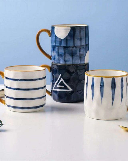 Nordic Elegance: Lovely Girl Insulated Ceramic Mug Set
