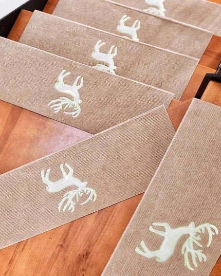 Stylish and Secure Plush Stair Mat Collection with Elegant Patterns