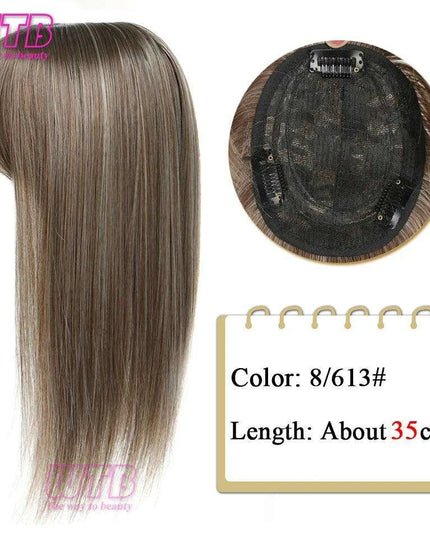 Bangs & Volume: Clip-In Hair Topper for Instant Transformation