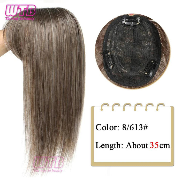 Bangs & Volume: Clip-In Hair Topper for Instant Transformation
