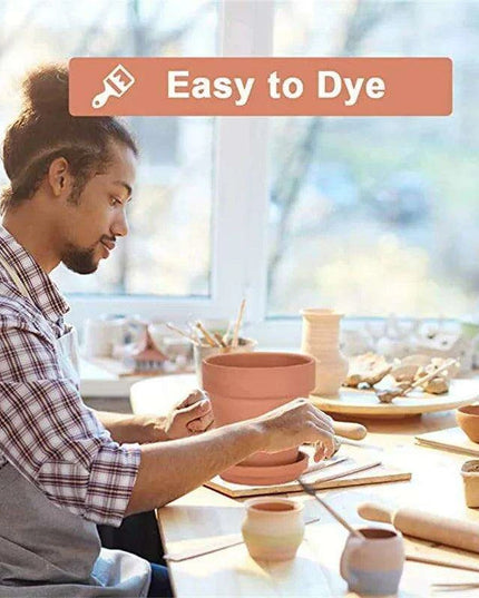 Set of 6 Adorable Mini Terracotta Pots with Saucers - Perfect for Succulents, Cacti, and Herbs - Sturdy Clay Planters for Home and Garden Decoration