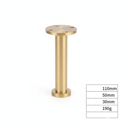 Luxury Solid Brass Furniture Leg — Minimalist Cabinet & Sofa Support Foot, 110mm to 210mm