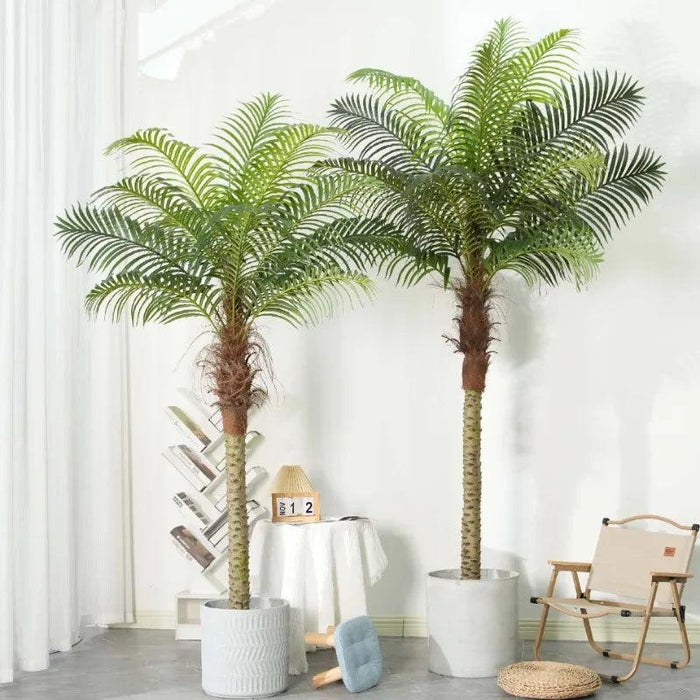Lifelike Giant Faux Coconut Palm Tree - Ideal Tropical Decoration for Any Space