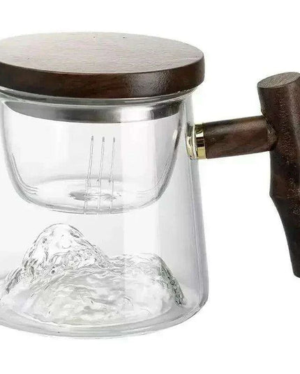 Elegant Borosilicate Glass Tea Mug with Infuser for Exceptional Brewing Delight