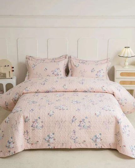 Chic 100% Cotton Plaid Coverlet Set for Double Beds - Multi-Functional Bedspread