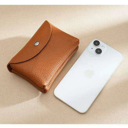 Chic Soft Leather Coin Purse Wallet - Select from Compact or Spacious Styles with Single or Double Compartments