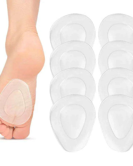 Premium Silicone Gel Forefoot Cushions - High Heel Pain Relief & Anti-Slip Inserts for Plantar Fasciitis Support