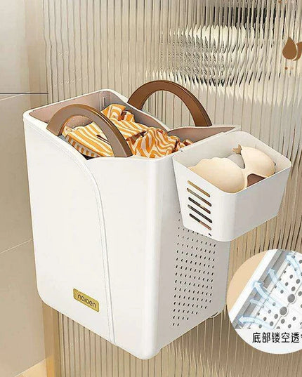 Elegant Space-Saving Laundry Basket for Convenient Organization
