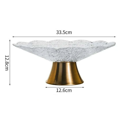 Exquisite Elevated Glass Serving Platters: Enhance Your Dining Experience