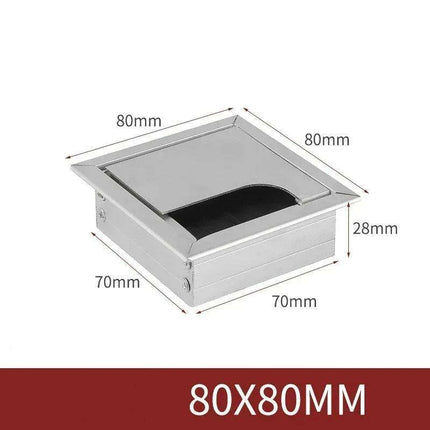 Sleek Rotatable Aluminum Desk Cable Management Grommet with Flip-Top Access