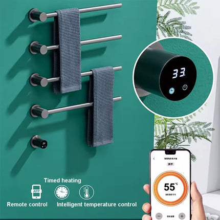 Wall-Mounted Electric Heated Towel Rack - Sterilizing & Drying