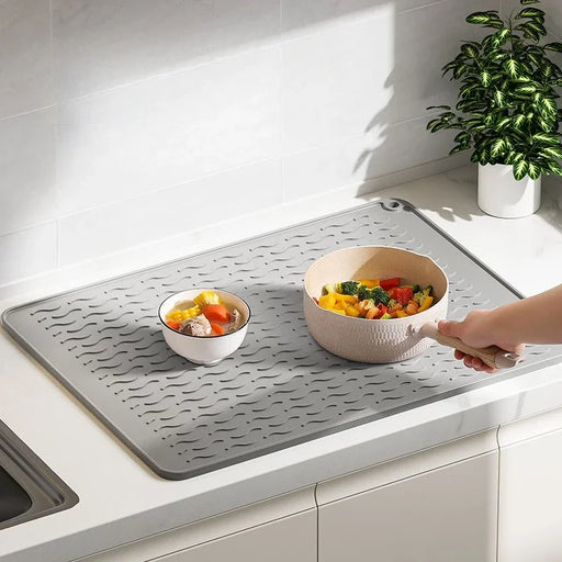 Japan-Inspired Eco-Friendly Silicone Kitchen Mats: Heat-Resistant Set for Countertop Protection
