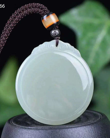 Sterling Silver Mosaic Jade Pendant Necklace