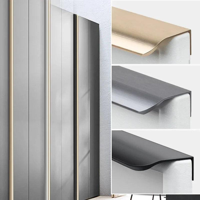 Modern Aluminum Alloy Cabinet Pull Handles - Set of 3