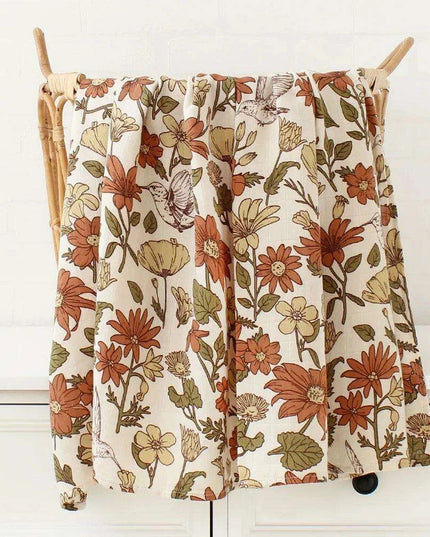 Luxuriously Soft Organic Bamboo Cotton Swaddle Blanket for Infants