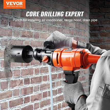 TideRise Diamond Core Drilling Machine - 4" Handheld Wet Drill Rig