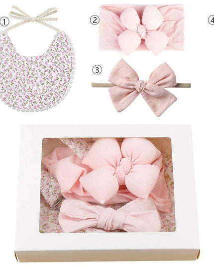 Charming Holiday Floral Baby Bib Set with Pacifier Clip - Perfect Christmas Gift