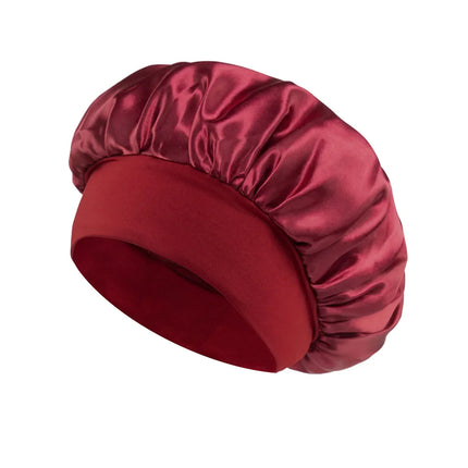 Women Satin Bonnet Hair Bonnet for Sleeping Hair Care Silk Bonnets Solid Wide-brimmed Sleeping Hat with Elastic Soft Band women-satin-bonnet-hair-bonnet-for-sleeping-hair-care-silk-bonnets-solid-wide-brimmed-sleeping-hat-with-elastic-soft-band