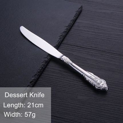 Gold Vintage Stainless Steel Cutlery, Individual Pieces | Très Elite