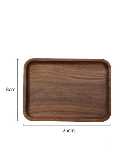 Elegant Japanese Walnut Round Serving Platter for Upscale Events
