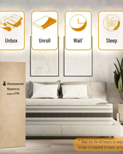 9-Inch Twin Hybrid Mattress with Advanced Airflow and Premium Edge Support, Crafted in the USA