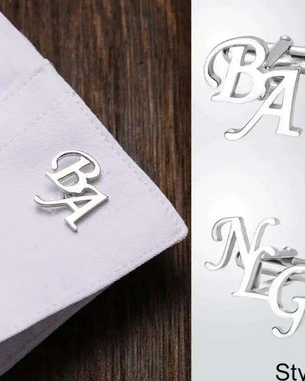 Personalized Stainless Steel Cufflinks for Men - Custom Engraved Elegance for Weddings and Gifts