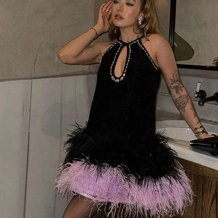 Glistening Sequin Mini Dress - Ideal for Chic Evening Events