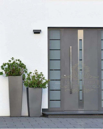 Luxurious Stainless Steel Pivot Entry Door for High-End Homes