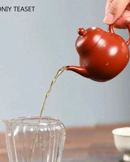 Elegant 120ml Authentic Yixing Purple Clay Teapot - Handcrafted Travel Tea Set