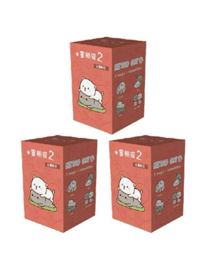 Kawaii Mitao Cat Series 2 Surprise Blind Box Figures - Adorable Lucky Cat Collectibles for Home Decor and Gifting