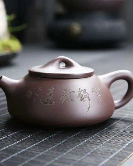 Artisan Purple Clay Kung Fu Tea Set for Authentic Puer Brewing
