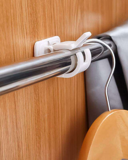 Heavy-Duty Waterproof Curtain Rod Brackets with Easy Peel-and-Stick Installation