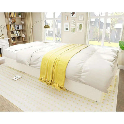 Elegant 110" Grey Linen Sofa Bed with Dual Chaise Storage Solutions