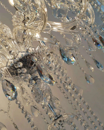 Stunning K9 Crystal Chandelier for Opulent Staircases and Lobbies - Options for 12, 15, 18, and 24 Lights