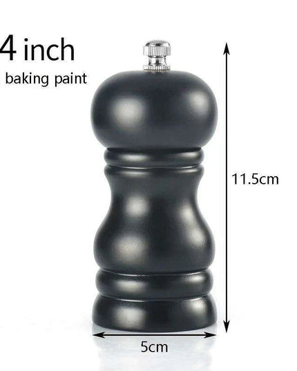 Elegant Solid Wood Adjustable Salt and Pepper Mill Set for Outdoor Dining