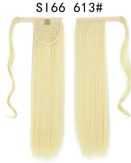 Elegant Length: 22-Inch Synthetic Hair Extensions for Instant Glamour