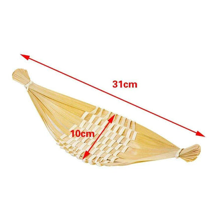 Sophisticated Bamboo Sushi and Sashimi Serving Set with Decorative Accents