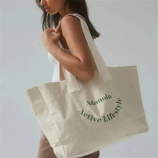 100pcs/Wholesale Custom Logo Natural Cotton Fabric Handbag