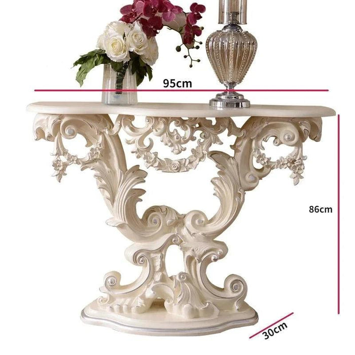 European Vintage Console Table - Classic Entryway Storage Solution