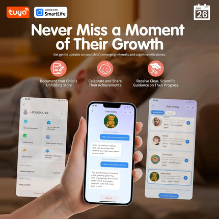 Tuya Smart AI Plush Robot w/LED Eyes & Voice Control,Interactive Smart Toy USB Rechargeable Companion for Kids Gifts/Smart Home tuya-smart-ai-plush-robot-w-led-eyes-voice-control-interactive-smart-toy-usb-rechargeable-companion-for-kids-gifts-smart-home