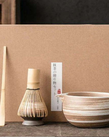 Zen Matcha Tea Set with Bamboo Whisk and Spoon
